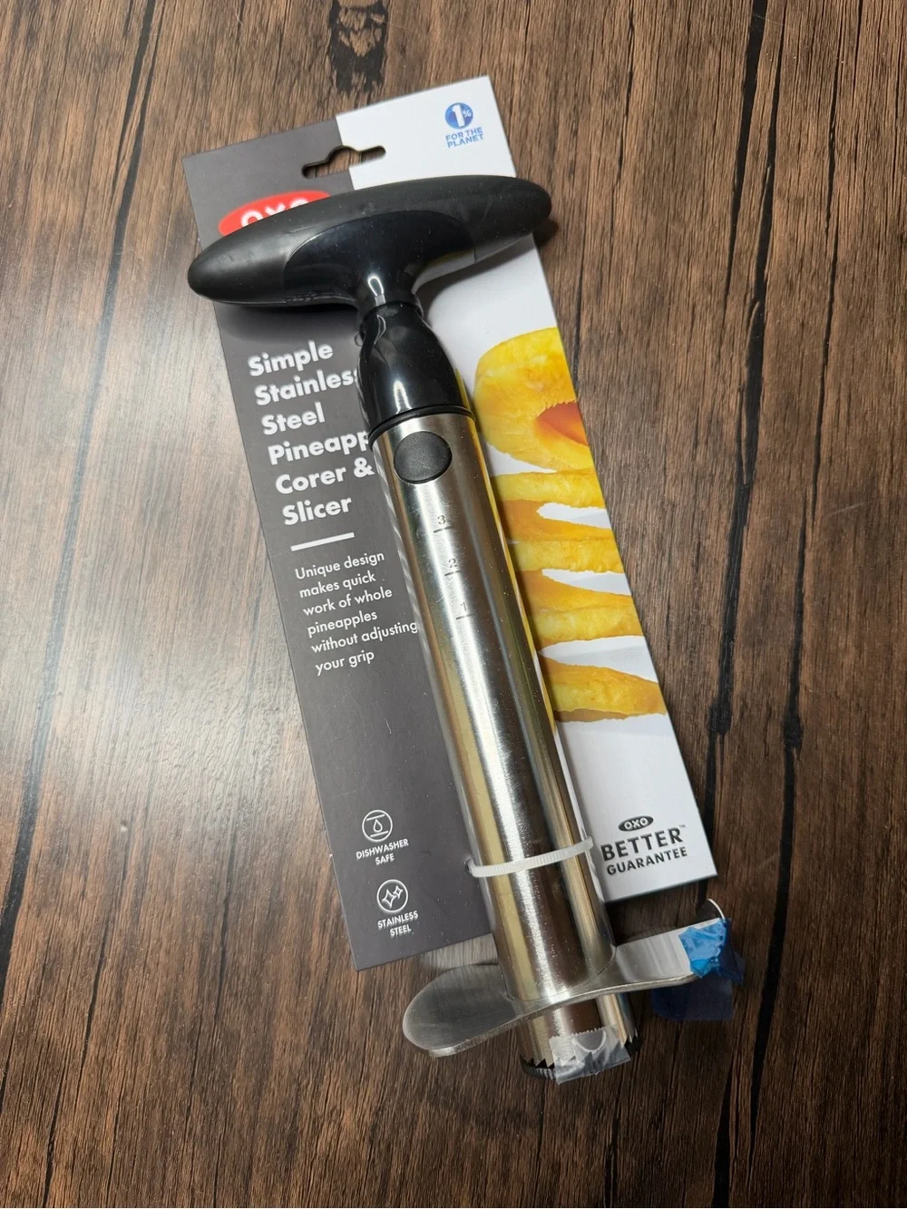 New Stainless Steel Pineapple Corer with Black Handle - oxo